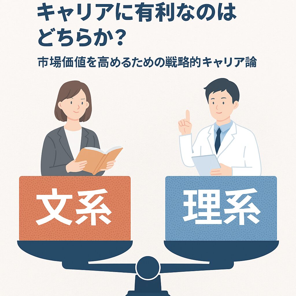【文系？理系？】新卒から転職まで：キャリアに有利なのはどちらか？　～市場価値を高めるための戦略的キャリア論～
